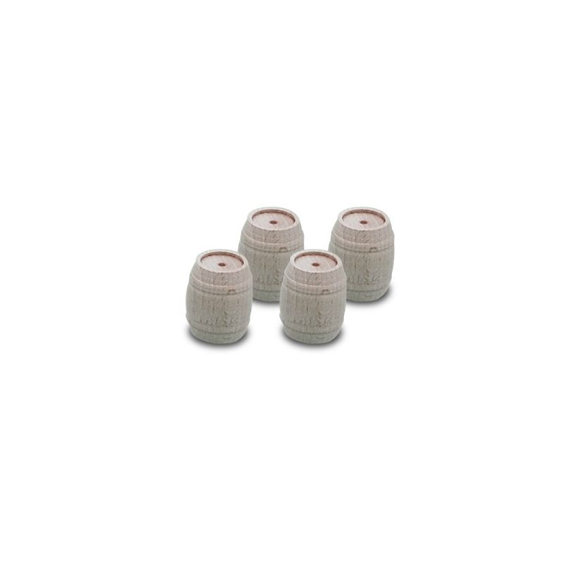 4 tonneaux en bois pour jeux de Barik 4 tonneaux en bois pour jeux de Barik