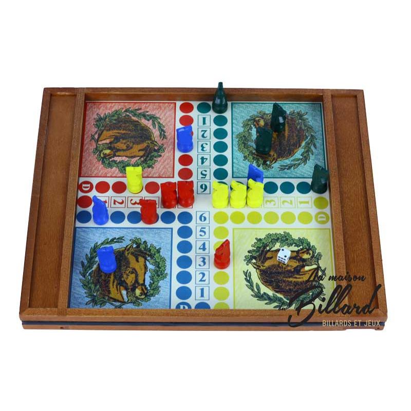 Jeu de dada et de l'oie Jeu en bois adultes 2 en 1