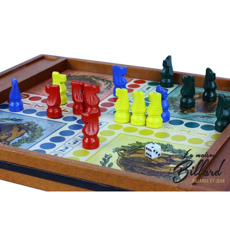 Jeu de dada et de l oie Jeu en bois adultes 2 en 1