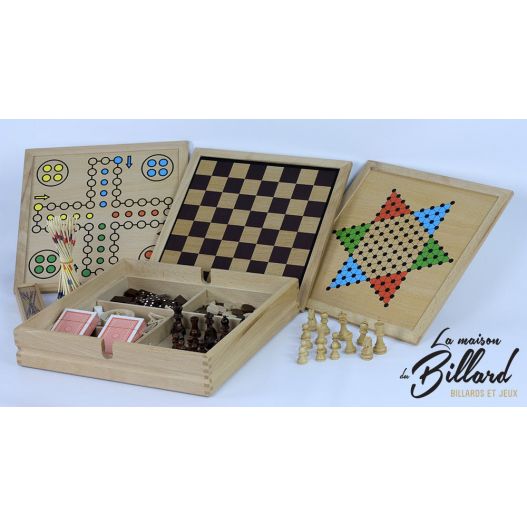 Coffret Bois - Jeux Traditionnels 10-en-1 - Jeux classiques - Achat & prix