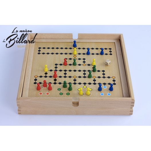 Coffret multi jeux en bois finition Luxe (20 jeux)