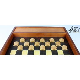 coffret jeu en bois échec et dames