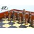 Coffret en bois jeux d'echec et jeu de dames avec plumiers. Spécialiste des jouets en bois traditionnels