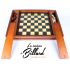 Coffret en bois jeux d'echec et jeu de dames avec plumiers. Spécialiste des jouets en bois traditionnels