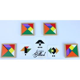 Speed tangram 4 joueurs en bois