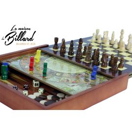 Coffret 5 jeux en bois Vintage - Style 1930