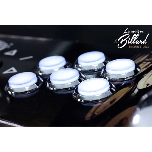 Bouton lumineux blanc borne arcade