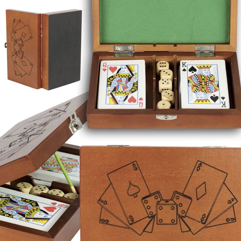 Coffret 2 jeux : dominos et carte de France en bois fabrication