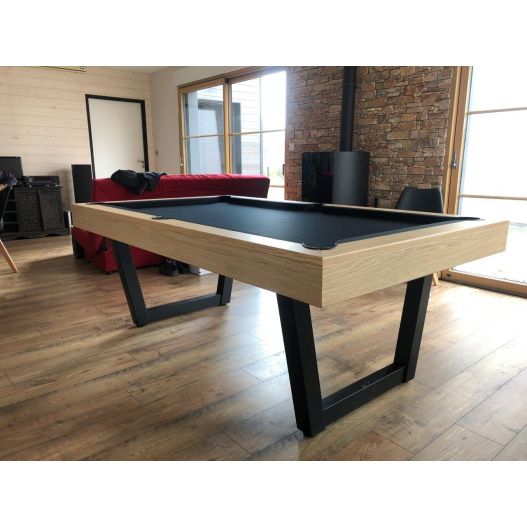 Billard bois - Table billard convertible bois massif