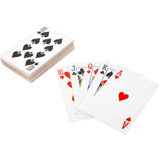 Jeu de 54 cartes XXL. Parfait pour créer des animations originales