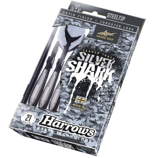 Fléchettes harrows acier Silver Shark 22 GR