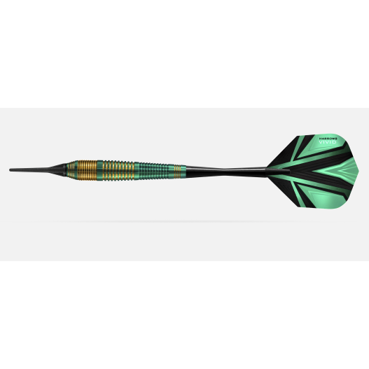 Fléchettes Harrows Vivid Vert 18 GK – Pointe Nylon – Lot de 3-2