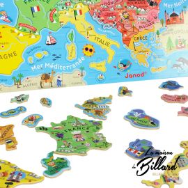 Jouet en bois cartes europe