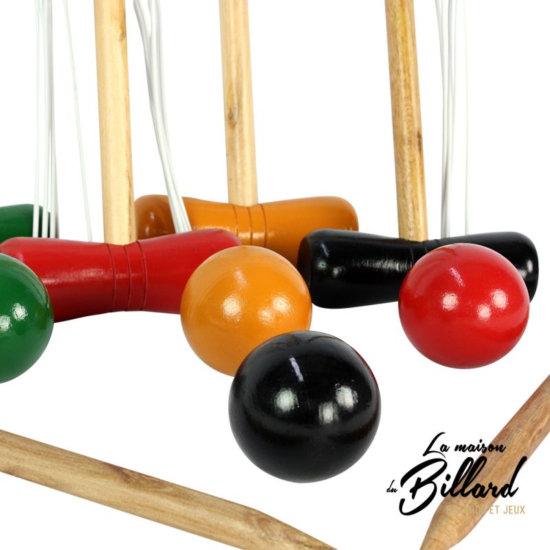 Croquet enfant en bois et peint