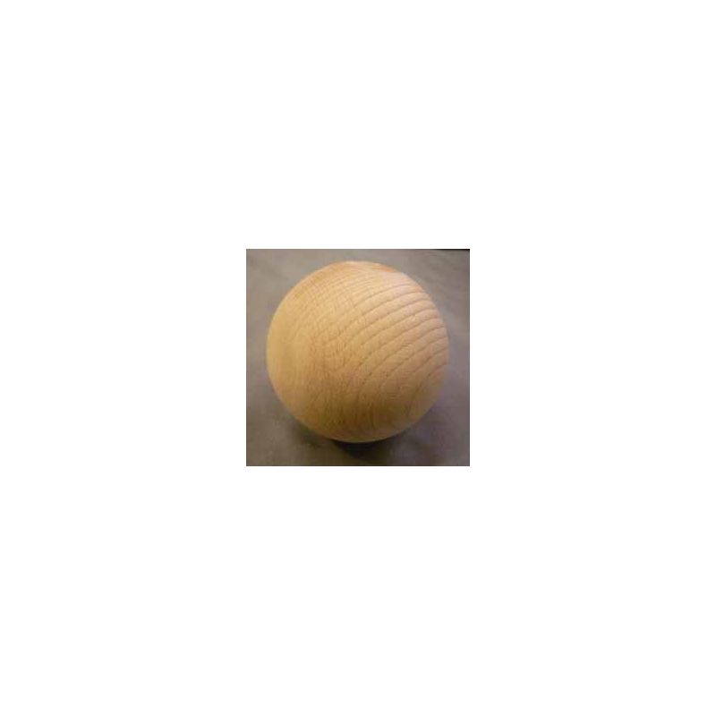 Boule en hêtre 70 mm pour jeu passe boule ou boule à la pente et clic ball