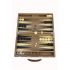 Backgammon en mallette. Fabrication haut de gamme en bois