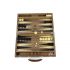 Backgammon en mallette. Fabrication haut de gamme en bois