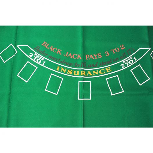 tapis pour jouer au blackjack