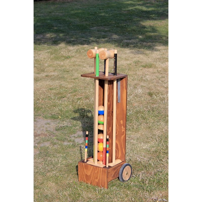 Jeu croquet chariot haut de gamme