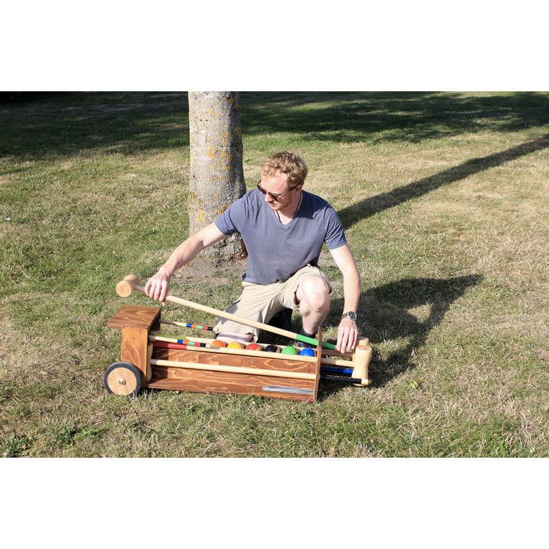 Jeu en bois luxe croquet