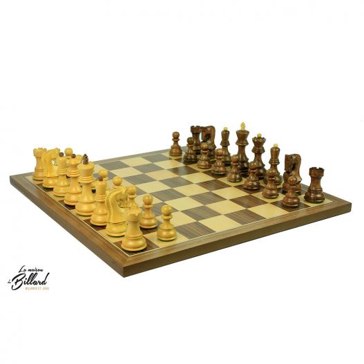 Le beau jeu d’échecs / finition Acacia et buis (personnalisable)