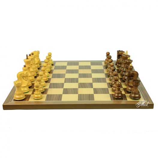 Le beau jeu d’échecs / finition Acacia et buis (personnalisable)