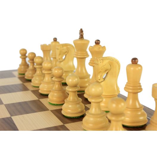 Le beau jeu d’échecs / finition Acacia et buis (personnalisable)