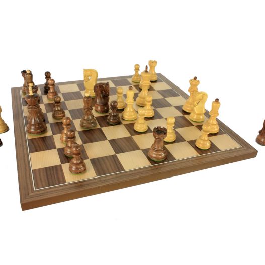 Le beau jeu d’échecs / finition Acacia et buis (personnalisable)