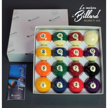 Kit accessoires de billard boules de billard américain set complet pour  joueurs