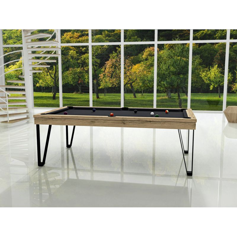 Table convertible en Billard Light avec piétement le plus fin du monde