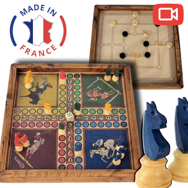 Coffret de Jeux en Bois Deluxe