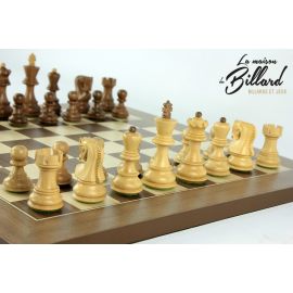 Le jeu d’échecs luxe. Noyer/Erable 35 x 35 (personnalisable)