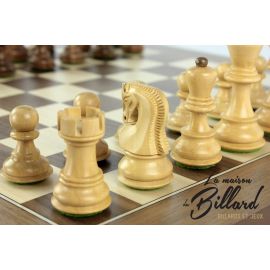 Le jeu d’échecs luxe. Noyer/Erable 35 x 35 (personnalisable)