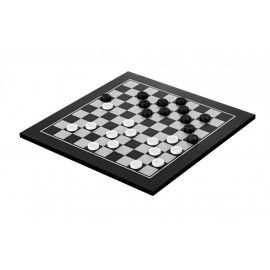 Set echecs et dames moderne 40 x 40 cm