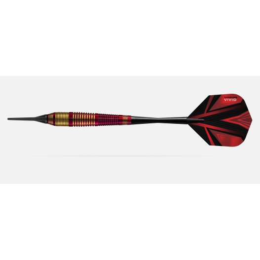 Fléchette Harrow acier Vivid 24gr Rouge-1
