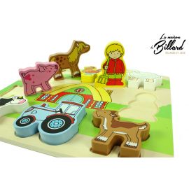 Puzzle Enfant 2 Ans Sur Le Theme De La Ferme