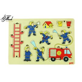 Puzzle éducatif 2 en 1 pompiers à empiler