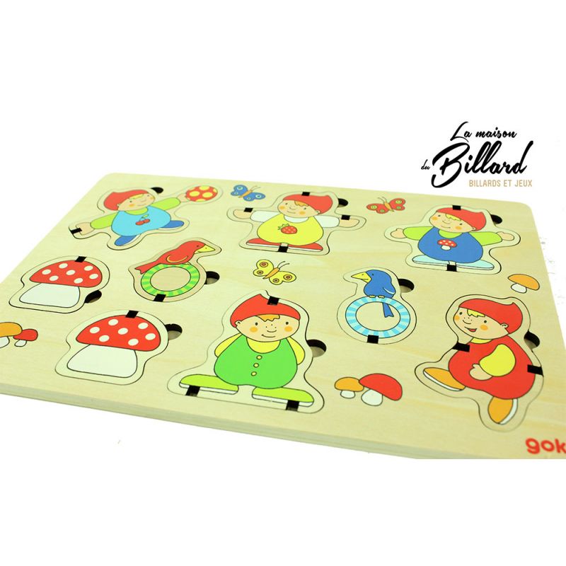 Puzzle en bois bébé 6 pcs Jouet Premier Age 1 an +