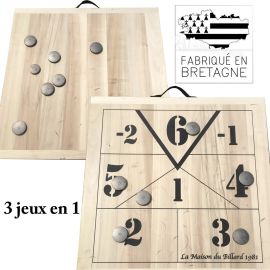 Jeu du palet Breton 3 en 1