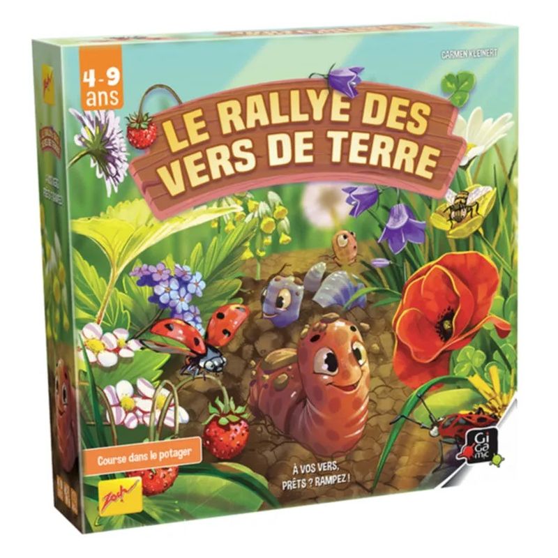 Jeu de société Le rallye des vers de terre : rampez, pariez, gagnez