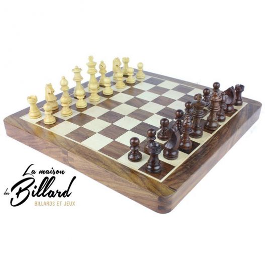 Coffret Jeu d'échecs pliant magnétiques en bois échiquier et pions