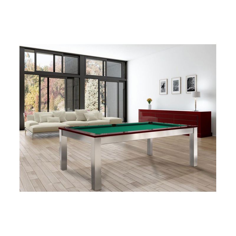 Billard transformable en table : Steel Tendance, collection Excellence