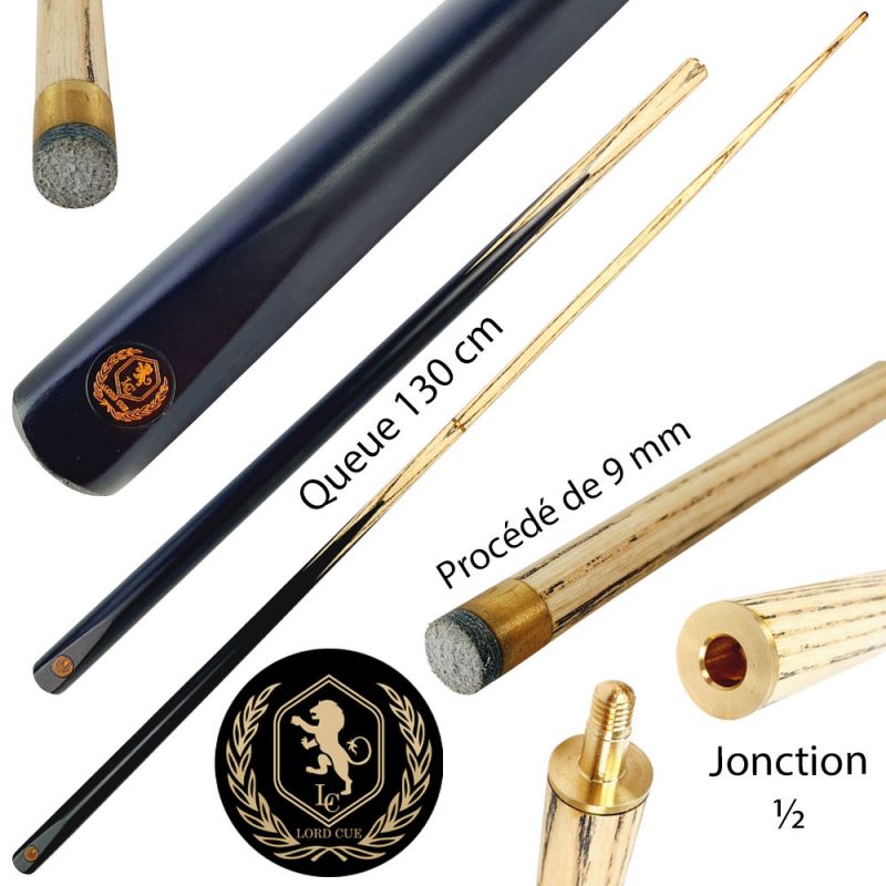 Petite queue de billard 130 cm pour jeune joueur Lord-Cue Pool Starter