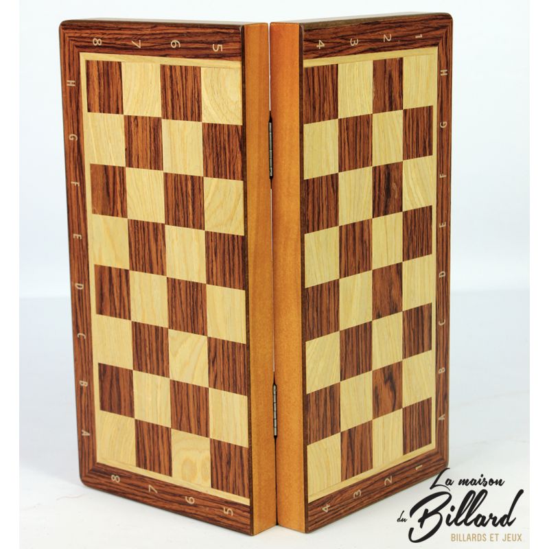 Jeu d'échecs pliable avec damier numéroté