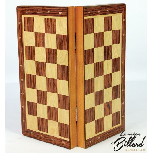 Jeu d'échecs pliable avec damier numéroté