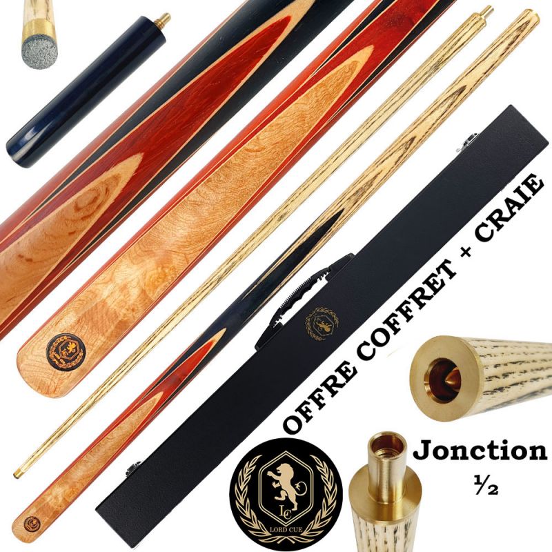 Coffret Queue de billard faite main : Lord-Cue Aston F850