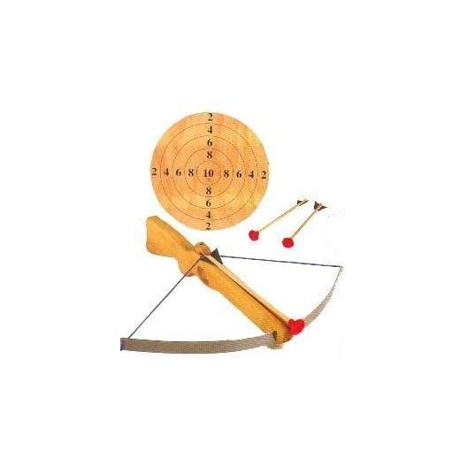 Jeu à l'arbalète pour enfants, Cible Flèches et arbalète en bois