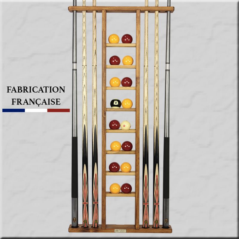 Porte-queues 6 queues vintage + rangement jeu de billes