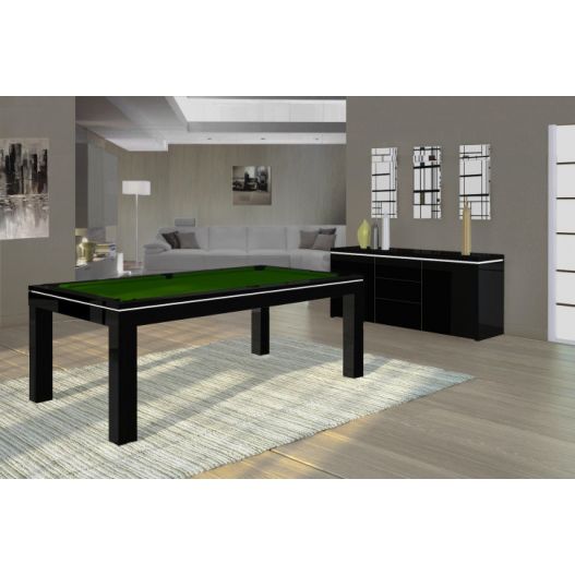 billard Novea, convertible en table, Blanc brillant + 20 autres coloris