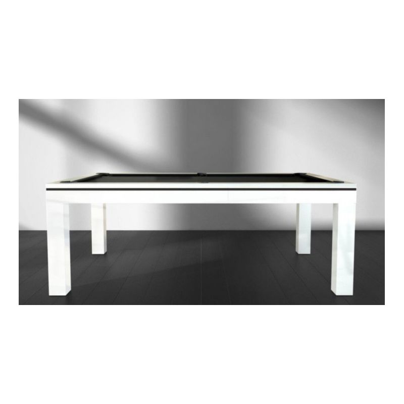 billard Novea, convertible en table, Blanc brillant + 20 autres coloris